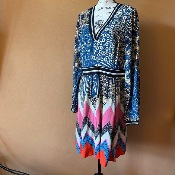 Maeve by Anthropologie Sporty Chevron Dress - Picture 7 of 9